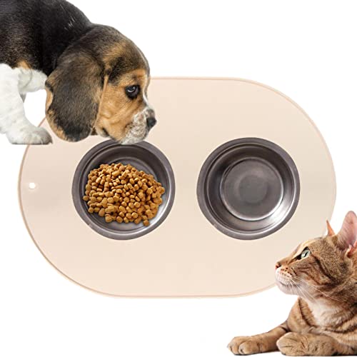 Sloane Haustier-Silikon-Tischset | Fressnapf-Futtermatte für Haustiere | Haustier-Fütterungszubehör mit Super-Saugnapf-Design für Katzen, Hunde und andere Tiere von Sloane