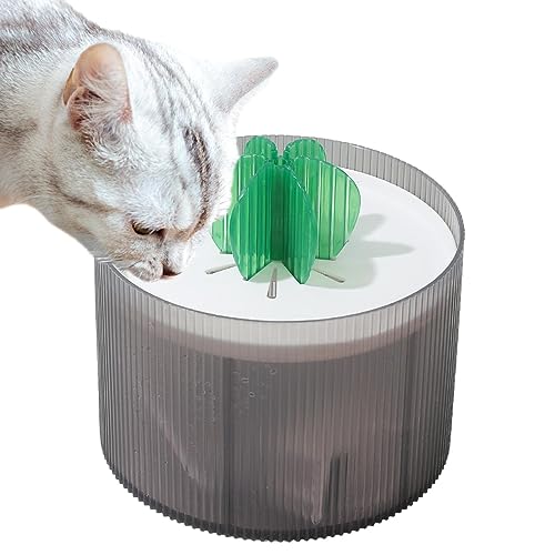 Sloane Katzenbrunnenschale | Cactus USB Automatischer Brunnen für Katzen im Innenbereich mit Filter - Hygienischer Trinkbrunnen für Katzen im Inneren, Hundebrunnen zum Trinken von Sloane