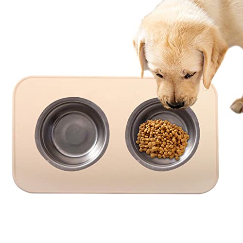 Sloane Tischset zum Füttern von Hunden, Silikon-Napfunterlage zum Trinken und Essen, Faltbares und leichtes Haustierfütterungsgerät für Katzen, Hunde und andere Tiere von Sloane