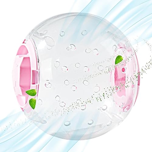 Transparenter Hamsterball,Niedlicher Laufball für Hamsterspielzeug - Hamster-Übungsspielzeug, Radball, atmungsaktiv, 17,8 cm, transparent, geräuschlos, geruchlos, für Rennmäuse von Sloane