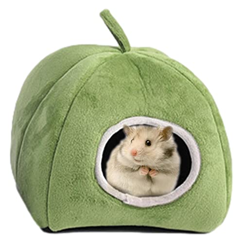 Warmbett für Hamster,Warmes Zwerghamsterhaus - Plüsch-Nesthaus, Kleintier-Höhlenbettwäsche für Hamster, Frettchen, Eichhörnchen, Spielen, Schlafen von Sloane