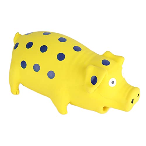 Sluffs Quietschspielzeug für Hunde, Latex-Kauspielzeug für Hunde mit einem Oinks-Geräusch, Quietscher, grunzendes Schwein, Hundespielzeug, langlebiges, selbstspielendes von Sluffs