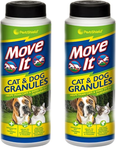 240g PestShield Move It Katzen- & Hundeabwehrgranulat Humane Behandlung Katze Hund Abschreckung Ungiftig Outdoor Garten Granulat für Katze Hund 2 Stück - Gebündelt von Smart Cutie von Smart Cutie