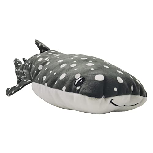 Snuggle Puppy Tender-Tuffs Big Shots – Bubba Whale Shark großes Plüschtier mit durchstoßfestem Quietscher für mittelgroße und große Hunde von SmartPetLove