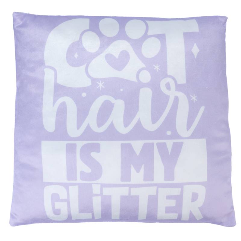 Smartpet Kissen "Cat Hair is my Glitter" - L 40 x B 40 cm von Smartpet