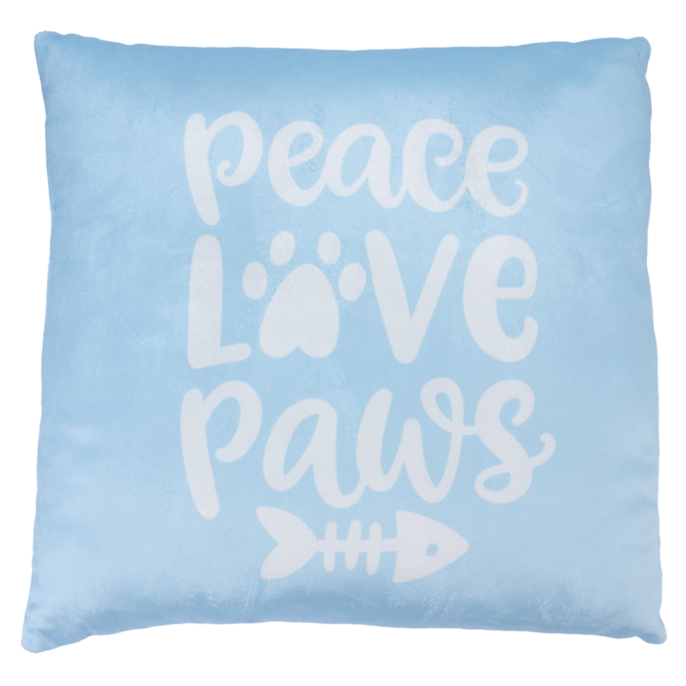 Smartpet Kissen "Peace Love Paws" - L 40 x B 40 cm von Smartpet