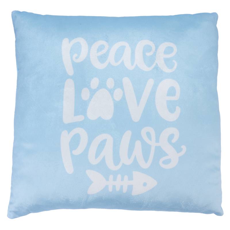 Smartpet Kissen "Peace Love Paws" - L 40 x B 40 cm von Smartpet