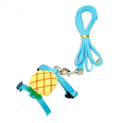 Smbcgdm Cat Chest Harness Strawberry Doll Pet Cat Rabbit Harness Traction Rope Set Anti-escape Adjustable Light Blue L von Smbcgdm