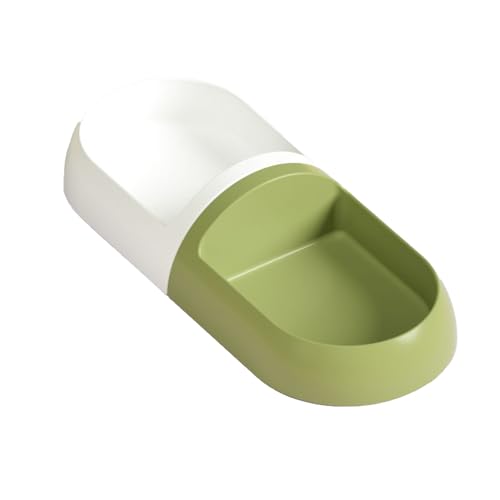 Smbcgdm Pet Bowl Trinken Separate Design Kapsel Geformt Haustier Katze Doppel Schüssel Futterbehälter Haustier Zubehör Grün von Smbcgdm