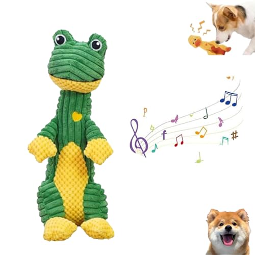 Durachew Dog Toy, Wowpetsmart Invincible Chewanimals, Wowpetsmart For Heavy Chewers, Wowpetsmart Dog Chew Toys, Wowpetsmart Chew Animal,Durachew Designed For Chewers, Squeaky Dog Toys Large Dog (Frog) von Smilamo