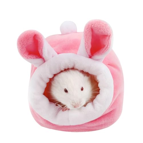 Smileshiney Frettchenbett, Chinchillabett, Süßes weiches Hasenbett, rutschfeste Meerschweinchenbetten, Hamster-Hängematte, Kleintierkäfig-Zubehör, Hamster-Schlafsack für Zwerghamster, blecherne Igel von Smileshiney