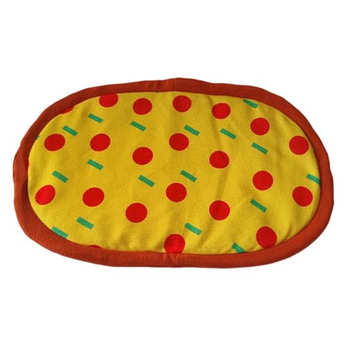 Smileshiney Hamster-Nest-Pad, Igel-Hausmatte - Hamsterhaus Pizzamatte - Pizza-Muster-Design, Haustier-Schlafwerkzeug für Chinchilla, Eichhörnchen, Hamster, Igel, Frettchen von Smileshiney