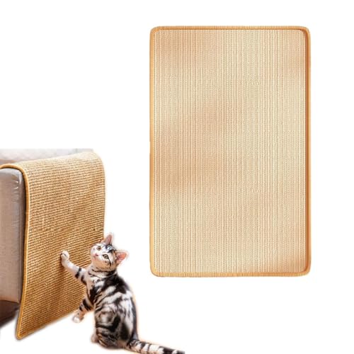 Smileshiney Katzenkratzmatte, Katzenkratzpad | Katzenkratzer-Sisalmatte | Natürliche Sisal-Katzenkratzmatten, Kratzmatte, Katzenkratzpads, 30 x 59,9 cm, zum Schutz von Teppichen, Sofas, von Smileshiney