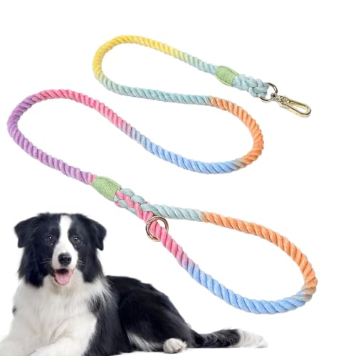 Smileshiney Starke Hundeleinen, Hundeleinen für mittelgroße Hunde,5 Fuß stabile Seilleinen für Welpen | Outdoor Walking Starke multifunktionale Dicke Hundetrainingsleinen von Smileshiney