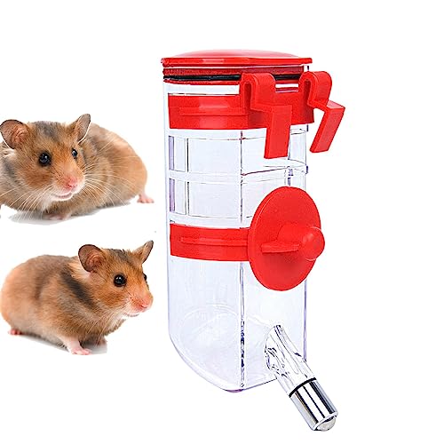 Smileshiney Vogel-Wasserspender, Vogelkäfig-Futterstation – Automatischer Vogelkäfig-Futterspender, 350 ml Wasserflasche, Trinker für Eichhörnchen, Papageien, Vögel, Meerschweinchen von Smileshiney