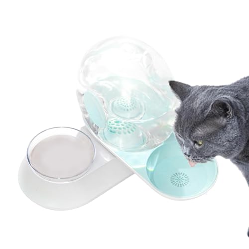 Smileshiney Wasserspender für Katzen und Hunde, Wasserbrunnen für Katzen - Katzenfutterspender, Wassernapfspender,Automatischer Trinkbrunnen in Schneckenform, Katzenfutterspender, Wassernapfspender von Smileshiney