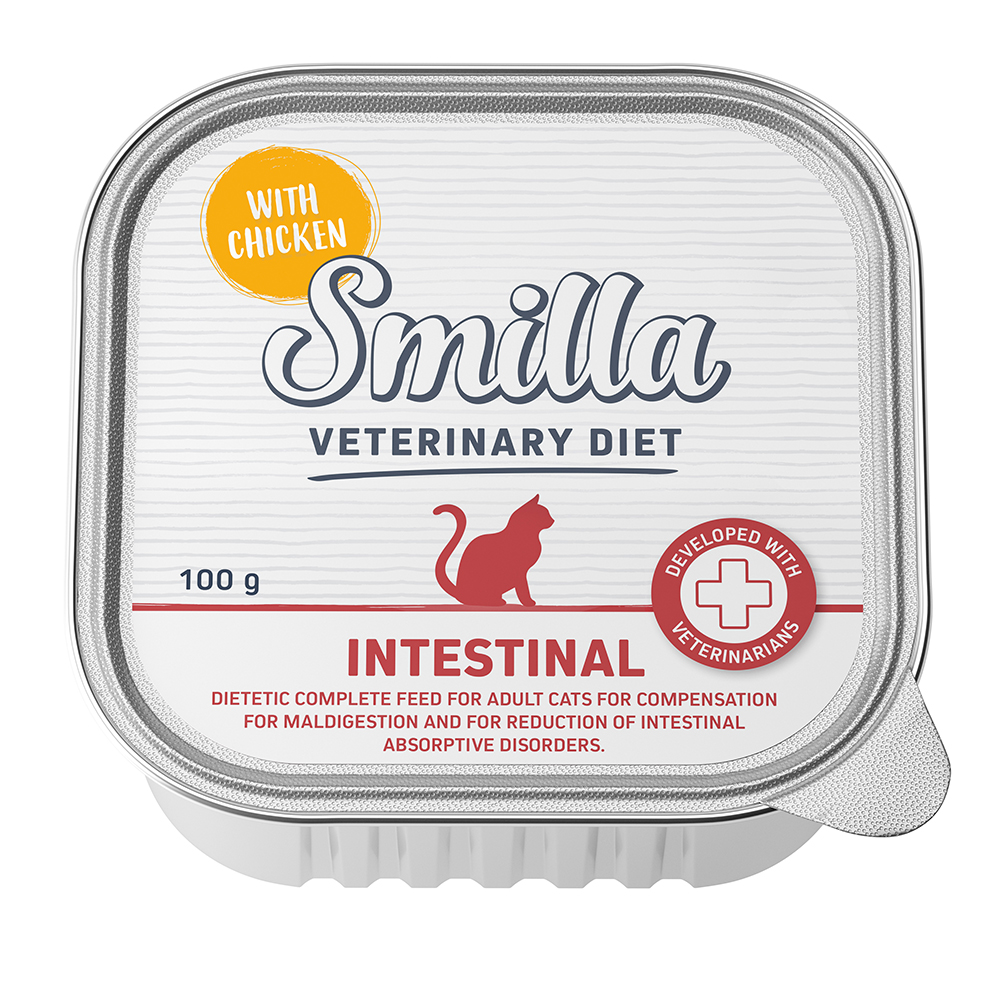 14 + 2 gratis! 16 x 100 g Smilla Veterinary Diet - Intestinal Huhn von Smilla Veterinary Diet