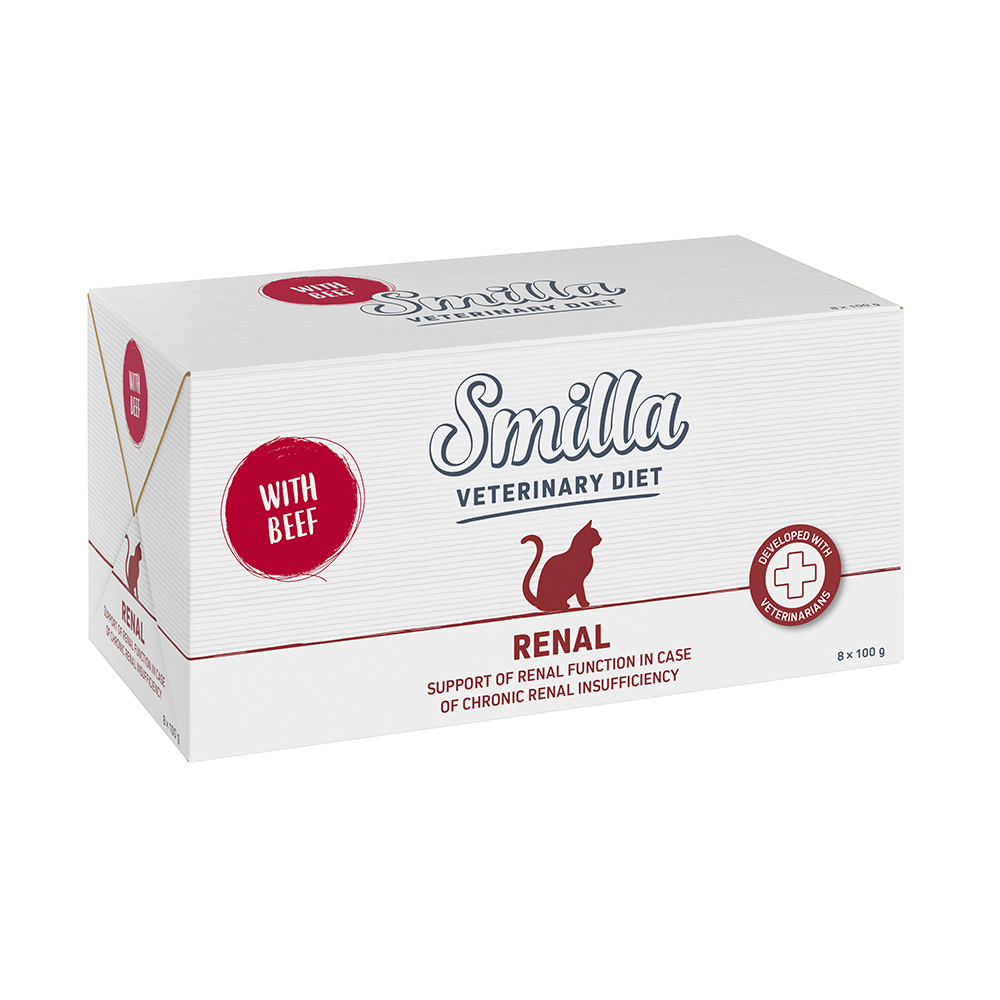 14 + 2 gratis! 16 x 100 g Smilla Veterinary Diet - Renal Rind von Smilla Veterinary Diet