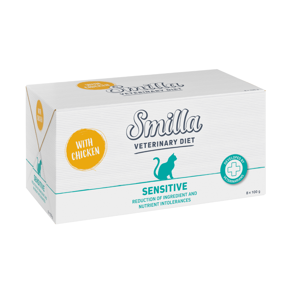 14 + 2 gratis! 16 x 100 g Smilla Veterinary Diet - Sensitive Huhn von Smilla Veterinary Diet