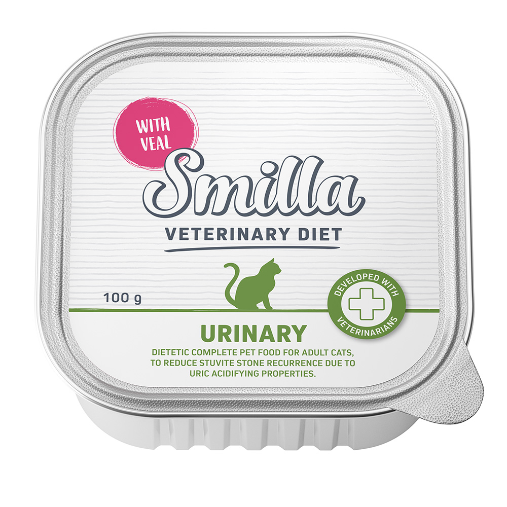 14 + 2 gratis! 16 x 100 g Smilla Veterinary Diet - Urinary Kalb von Smilla Veterinary Diet