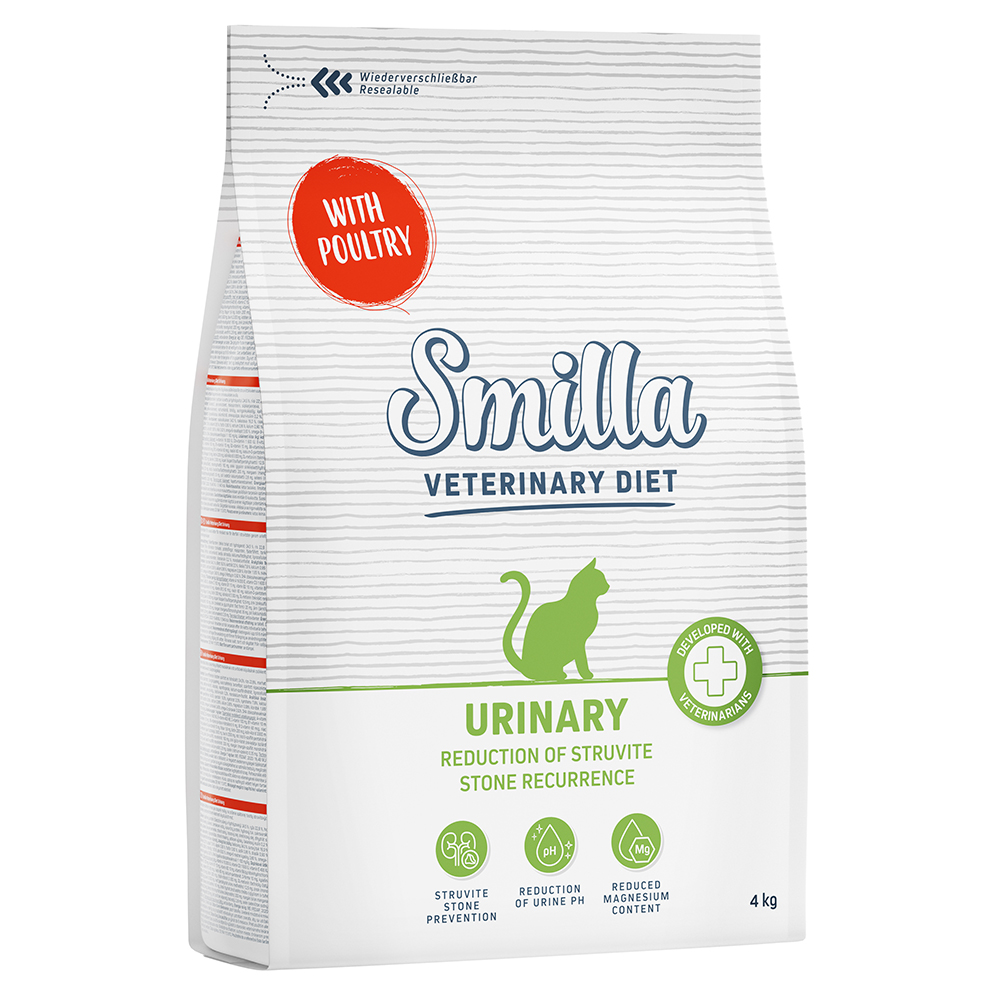 2 x 4 kg Smilla Veterinary Diet zum Sonderpreis! - Urinary Geflügel von Smilla Veterinary Diet