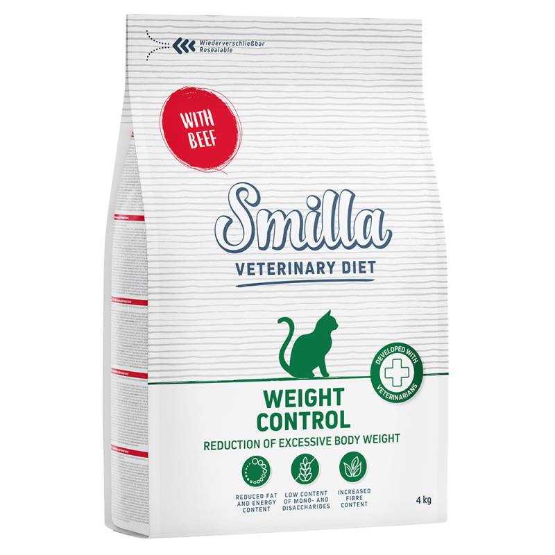 2 x 4 kg Smilla Veterinary Diet zum Sonderpreis! - Weight Control Rind von Smilla Veterinary Diet