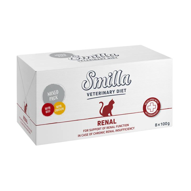 Smilla Veterinary Diet 8 x 100 g zum Probierpreis! - Renal Mix (Huhn & Rind) von Smilla Veterinary Diet