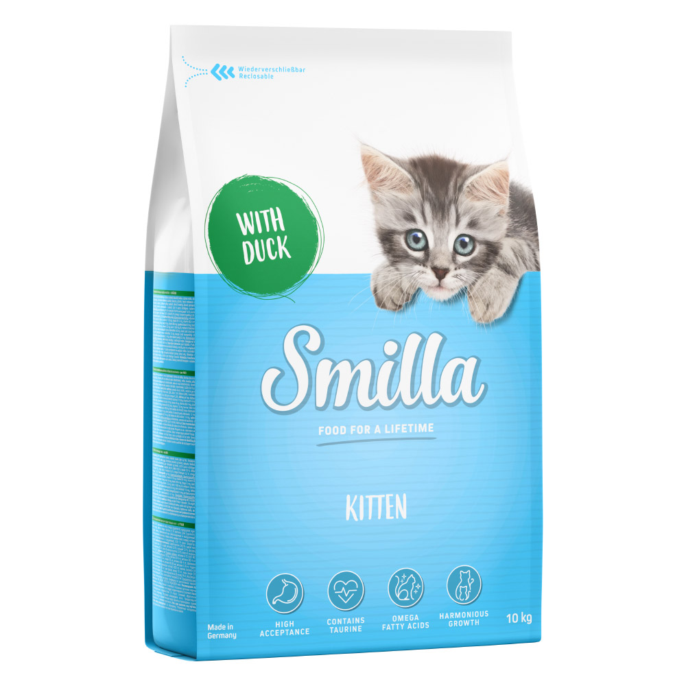 10 kg Smilla Trockenfutter zum Sonderpreis! - Kitten mit Ente von Smilla