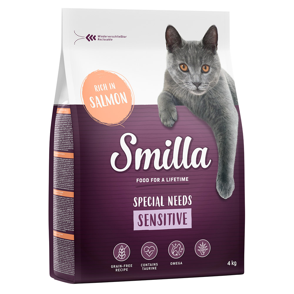 Smilla Adult getreidefreie Rezeptur Sensitive Lachs - 4 kg von Smilla