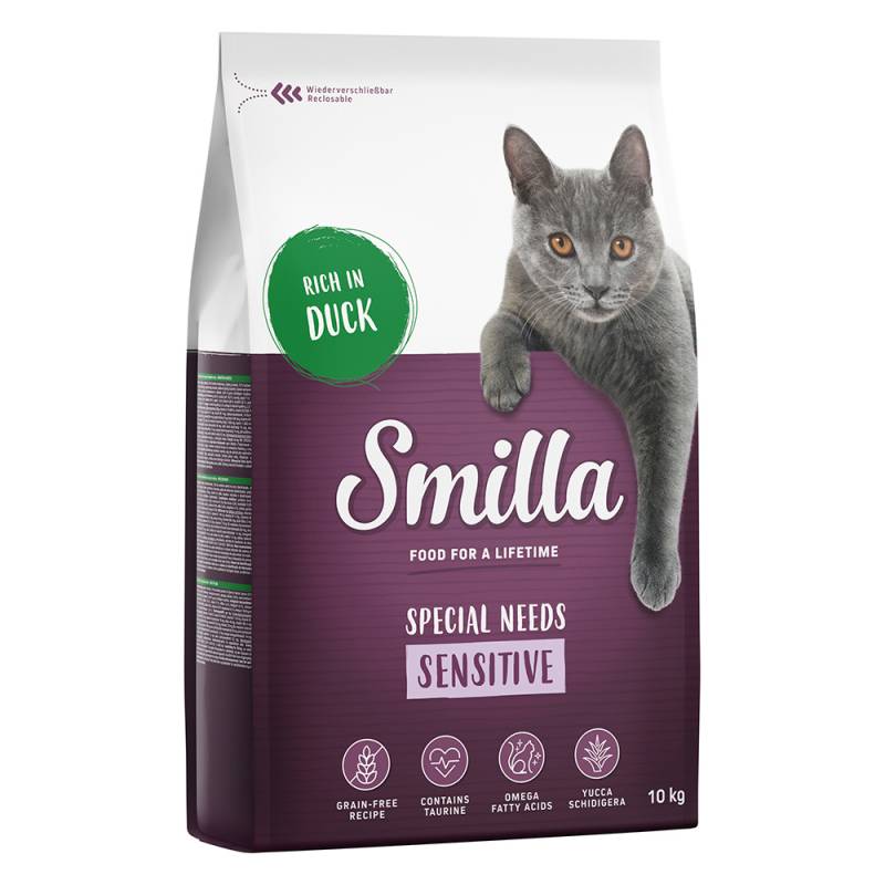 Smilla Adult getreidefreie Rezeptur Sensitive Ente - Sparpaket: 2 x 10 kg von Smilla