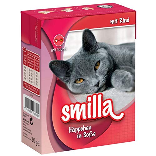 Smilla Chunks Tetra Pak Nassfutter für Katzen, 24 x 370 g von Smilla