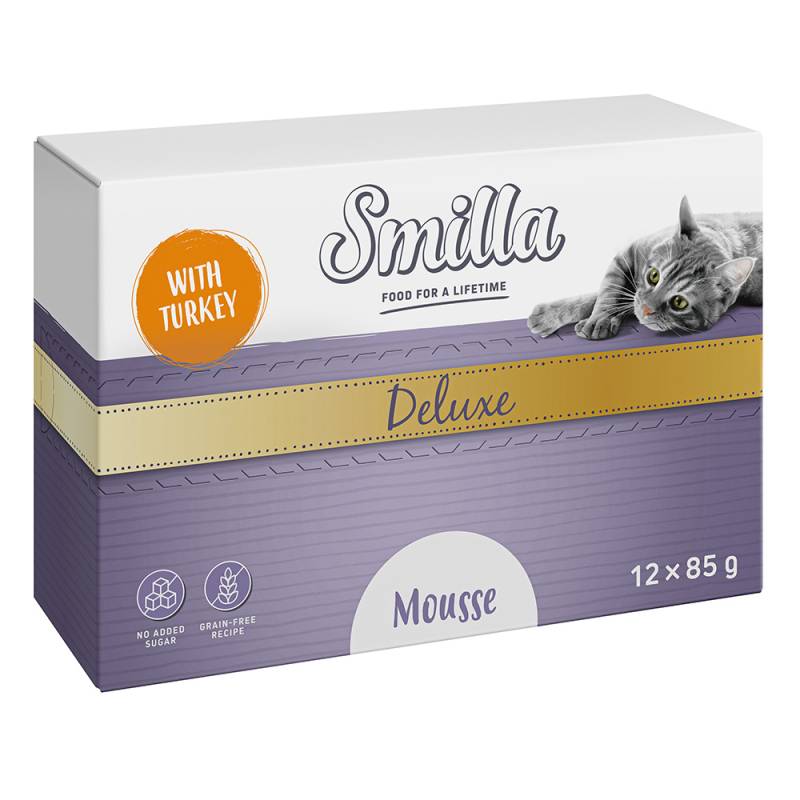 Smilla Deluxe Häppchen 48 x 85 g zum Sonderpreis! - Mousse mit Pute un Basilikum von Smilla