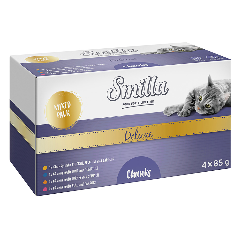 Smilla Deluxe Mousse & Häppchen Mixpaket 4 x 85 g - Häppchen Mixpaket von Smilla