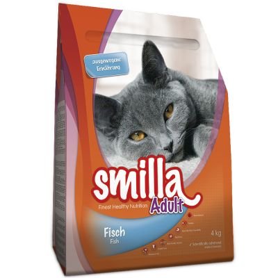 Smilla Finest Healthy Nutrition Komplettes Trockenfutter für Erwachsene, mit Vitaminen A und E, Fischgeschmack, 10 kg von Smilla