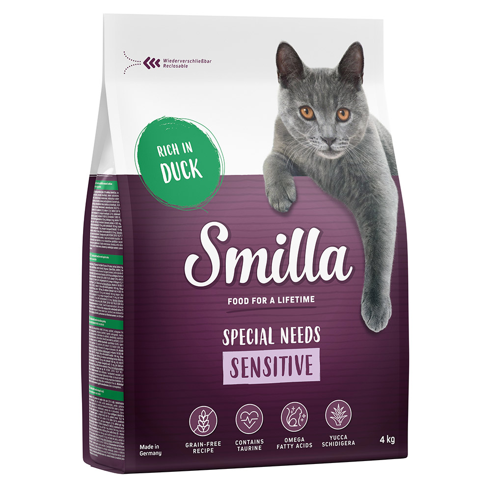 Smilla Trockenfutter 4 kg zum Sonderpreis! - Adult Getreidefreie Sensitive Ente von Smilla