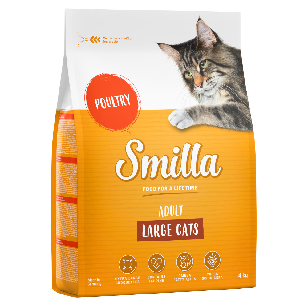 Smilla Trockenfutter 4 kg zum Sonderpreis! - Adult Large Cats Geflügel von Smilla