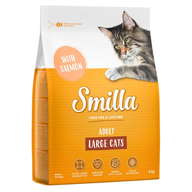 Smilla Trockenfutter 4 kg zum Sonderpreis! - Adult Large Cats Lachs von Smilla