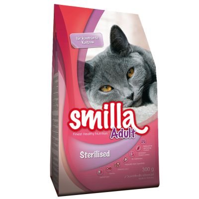 Smilla feinstem Gesunde Ernährung komplett Trockenfutter für Katzen mit Vitaminen A und E, Zucker und laktosefrei, sterilisd von Smilla