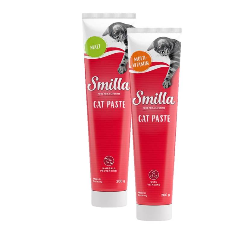 Snackmix: Smilla Multi-Vitamin & Malt Katzenpaste - 2 x 200 g von Smilla