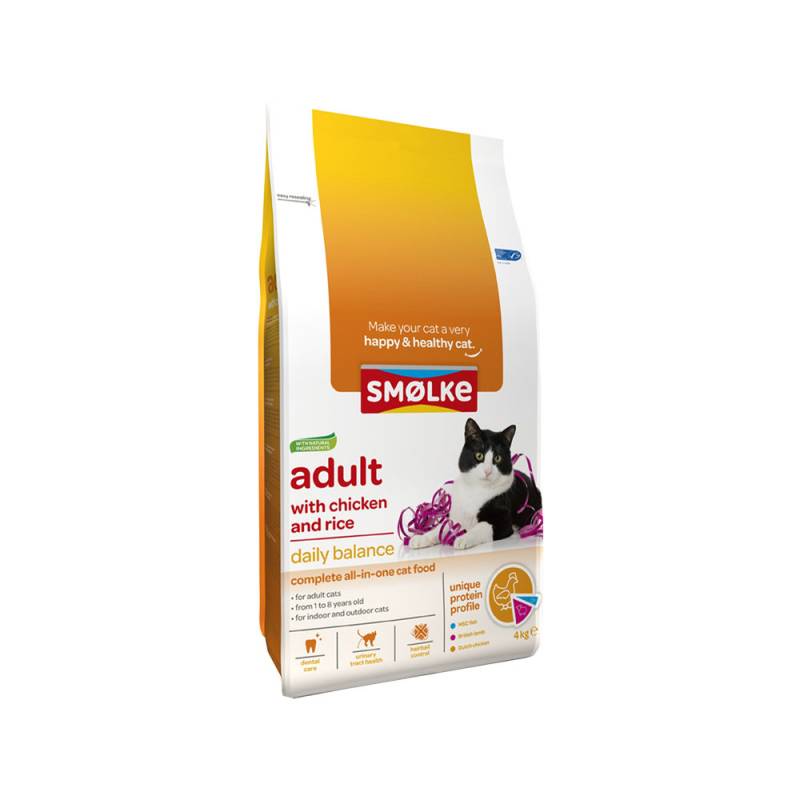 Smølke Adult Katzenfutter - Huhn & Reis - 10 kg von Smølke