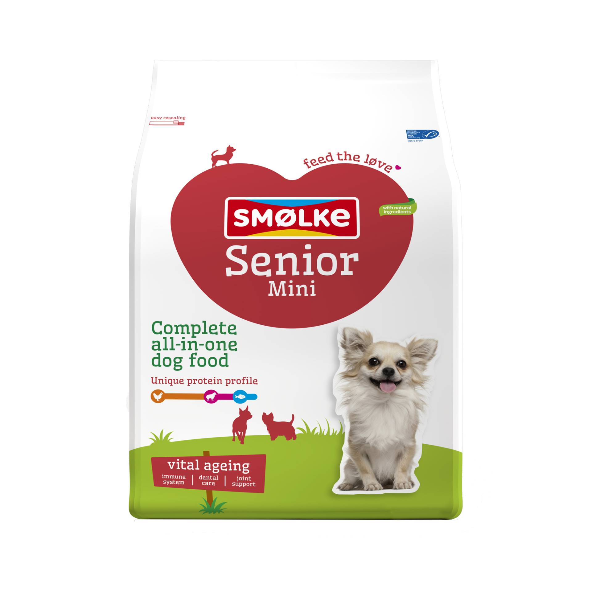 Smølke Hund Senior Mini Huhn - 3 kg von Smølke