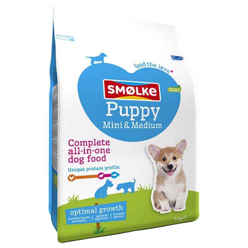 3 kg Smølke für Hunde zum Sonderpreis! - Puppy Mini-Medium von Smolke