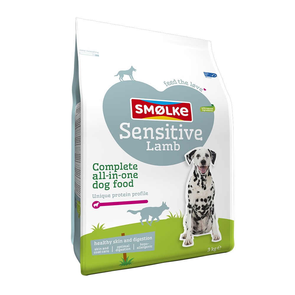 3 kg Smølke für Hunde zum Sonderpreis! - Sensitive Lamm von Smolke