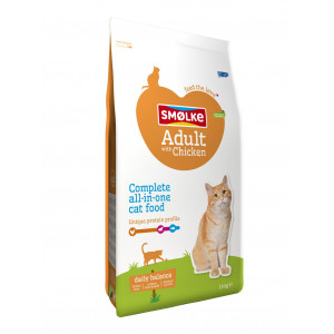 Smølke Adult mit Huhn und Reis Katzenfutter 2 x 10 kg von Smolke