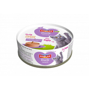 Smølke Soft Paté Ente Nassfutter Katze 2 x (24 x 80 g) von Smolke