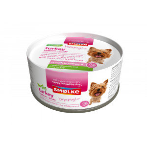 Smølke Soft Paté Pute Hundefutter 2 x (24 x 125 g) von Smolke