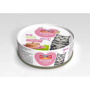 Smølke Soft Paté Pute Katzenfutter 2 x (24 x 80 g) von Smolke