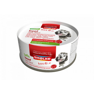 Smølke Soft Paté Rind Hundefutter 2 x (24 x 125 g) von Smolke