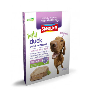 Smølke Tasty Duck Frisch gedämpfte Ente Nassfutter Hund 10 x 395 g von Smolke