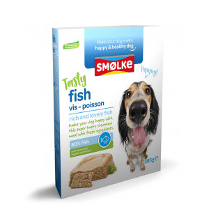 Smølke Tasty Fish Frisch gedämpfter Fisch Nassfutter für den Hund 10 x 395 g von Smolke